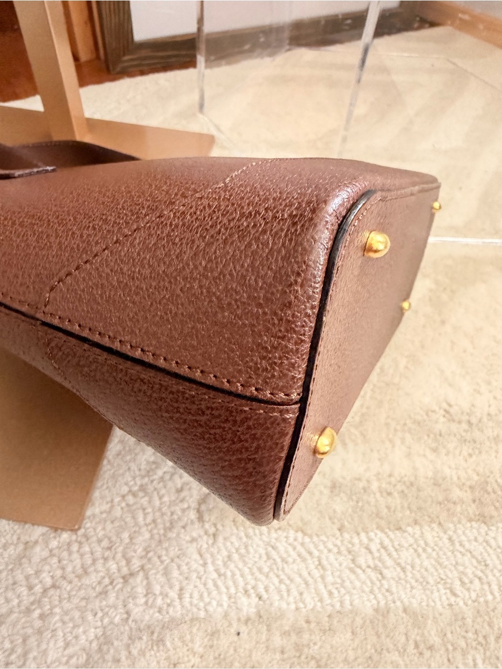 Vintage Celine Paris Brown Leather Top Handle Bag 🤎✨ - Picture 8 of 14